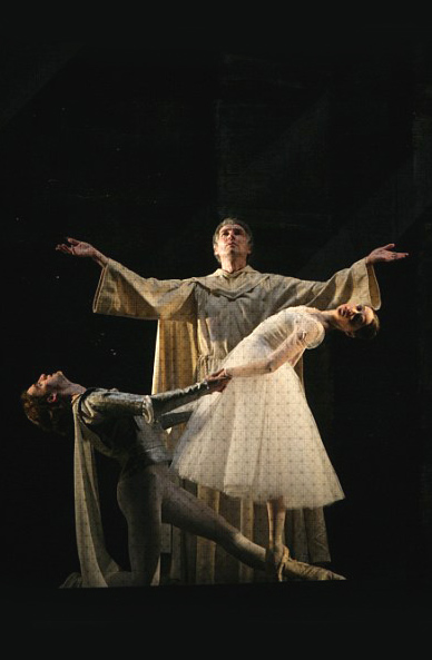 Wedding.<br />Andrei Sitnikov as Friar Lawrence.<br />Anna Nikulina as Juliet.<br />Alexander Volchkov as Romeo.<br />Photo by Damir Yusupov.